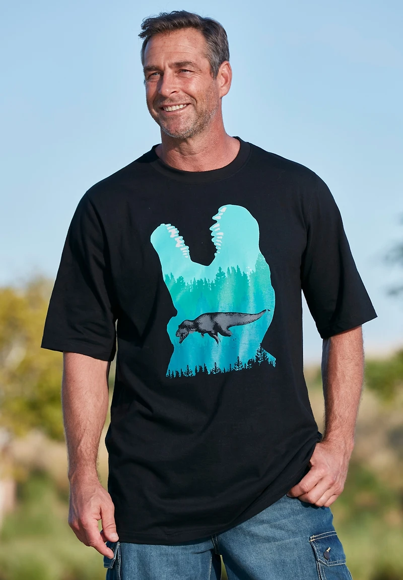 Boulder Creek Men's by KingSize Nature Graphic Tee