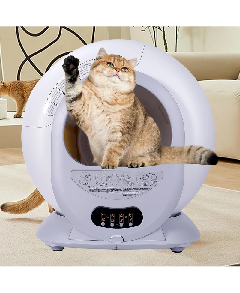 Streamdale Smart Scoop Auto-Cleaning Cat Litter Box with Odor Removal