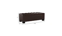 Streamdale Guernsey Tufted Ottoman Bench Style, Storage & Elegance