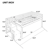 Streamdale Loft Bed With Staircase