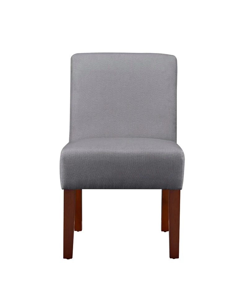 Streamdale Set of 2 Fabric Accent Chairs with Round Wood Table