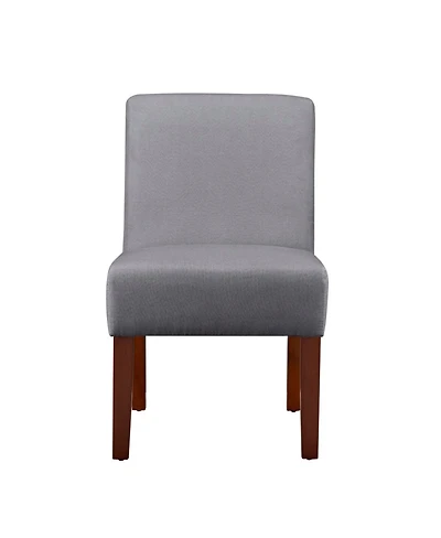 Streamdale Set of 2 Fabric Accent Chairs with Round Wood Table
