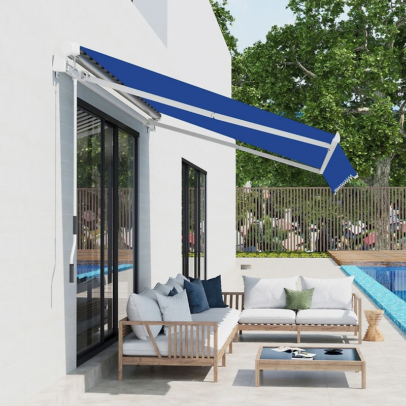 Adjustable Retractable Patio Awning for Shade and Protection