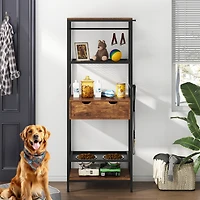 Streamdale Furniture Premium Dog Feeding Station with Storage and Adjustable Height
