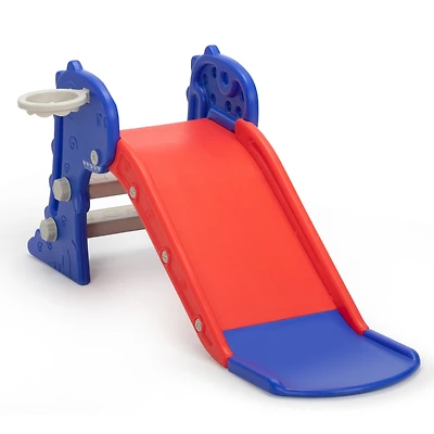 Streamdale Toddler Slide with Basketball Hoop for Indoor and Outdoor Play