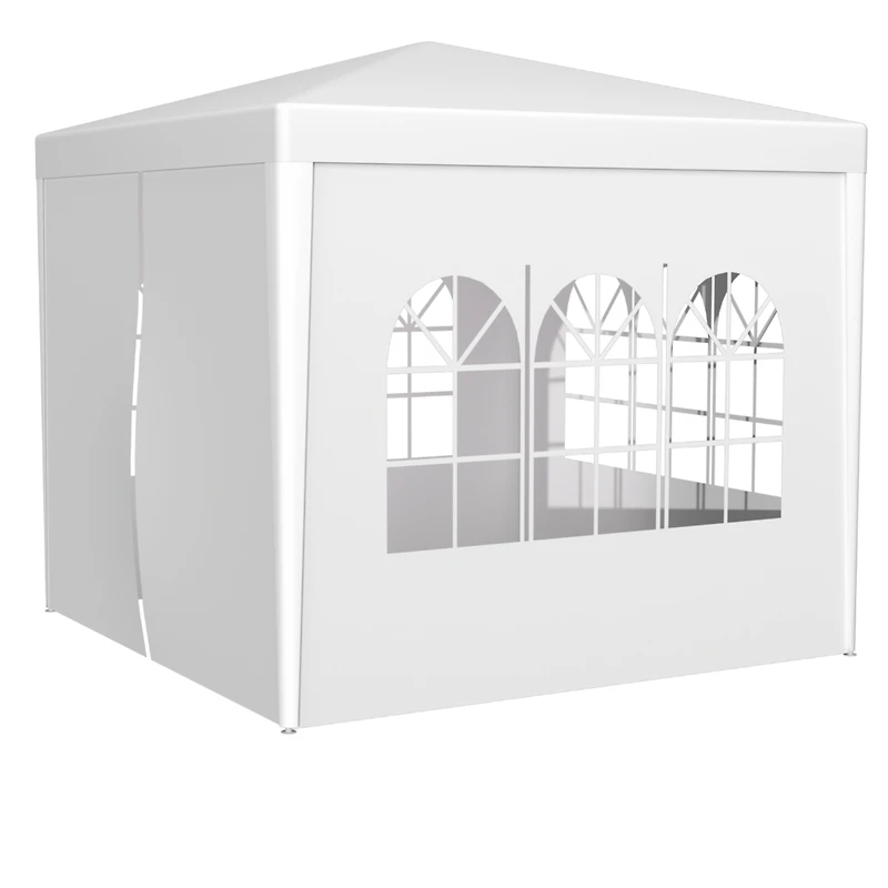 10'x10' Party Tent Outdoor Heavy Duty Gazebo Wedding Canopy + 4 Removable Walls