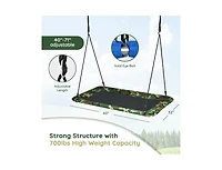 Slickblue Toddler Outdoor Platform Tree Swing with Heavy-Duty Straps and Comfortable Seat