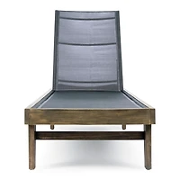 Acacia Wood Lounger Comfort and Style for Outdoor Relaxation