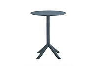 Streamdale 3 piece plastic arm chair Bistro Grs Premium Ocean Plastic, Charcoal
