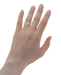 Diamond Tri-Cluster Narrow Stack Band (1/4 ct. t.w.) 10k Gold, Created for Macy's