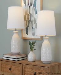Lumisource Claudia 20" Contemporary Ceramic Accent - Set of 2 Lamp