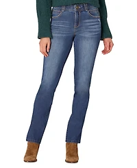 Democracy Petite "Ab"solution Straight-Leg Jeans