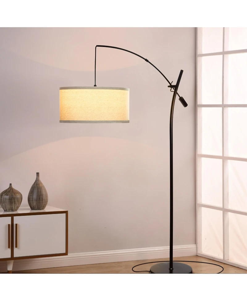 Grayson 84" Led Arc Floor Lamp with Adjustable Arm