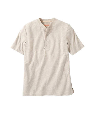 Boulder Creek Big & Tall by KingSize Heavyweight Short-Sleeve Henley Shirt