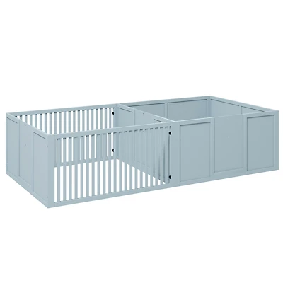 PawHut Whelping Box Dogs Newborn Puppy Supplies for Mama's Comfort