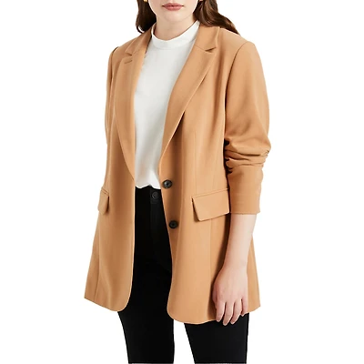 Eloquii Plus The 365 Semi Stretch Two Button Blazer