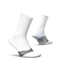 Feetures Men's Elite Light Cushion Mini Crew Sock - Sport Sock with Targeted Compression - Large