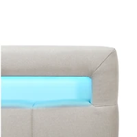 Streamdale Twin Upholstered Led Platform Bed with Drawers