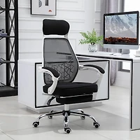 Vinsetto 360° High Back Computer Adjusting Height Recliner Chair w/ Footrest