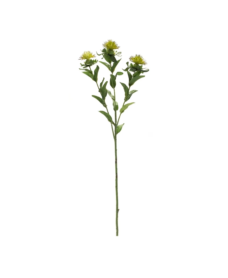 Slickblue Green Thistle Floral Spray (Set of 6)