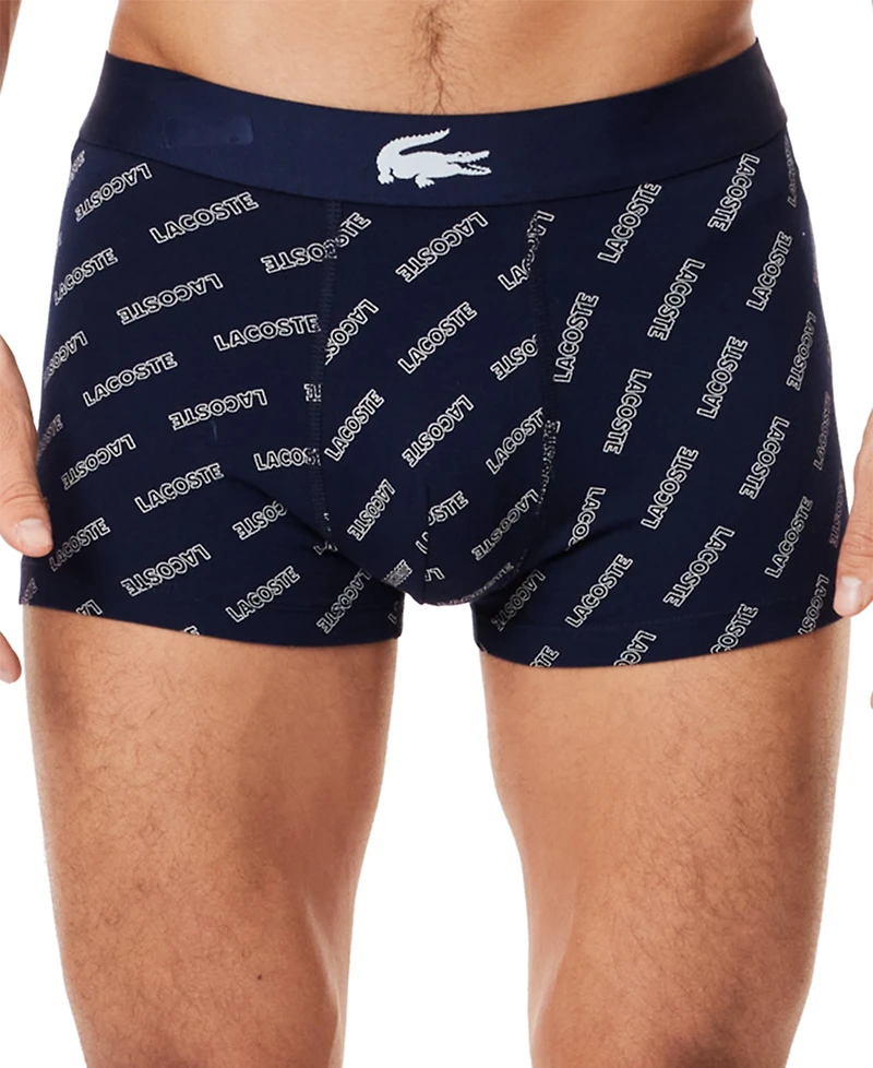 Lacoste Men's 3-Pack Regular-Fit Stretch Trunk Underwear
