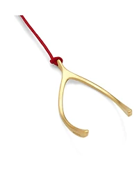 Waterford Christmas Wishbone Golden Ornament