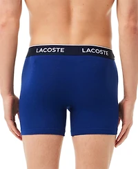 Lacoste Men's 3-Pack Regular Fit Logo Waistband Boxer Briefs