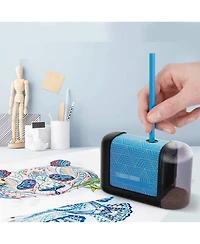 Powerme Electric Pencil Sharpener: Battery-Powered for Kids, School, Office, Art
