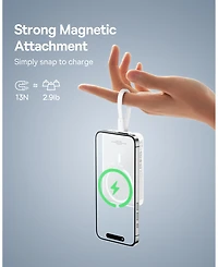 Baseus 10000mAh Magnetic Power Bank 30W MagSafe Portable Charger, Yellow