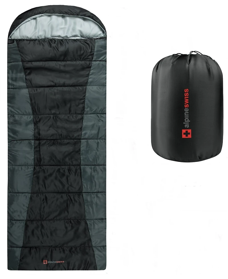 Alpine Swiss Sleeping Bag Adult Waterproof All Season Camping Backpacking Hiking