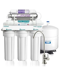 Apec Water Systems Essence Alkaline Mineral pH+ and Uv Ultra-Violet Sterilizer 75 Gpd 7-Stage Reverse Osmosis Water Systems for Drinking Water