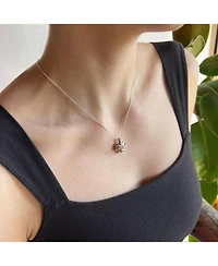 Wise Heart Charm Necklace Silver