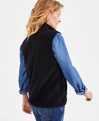 Style & Co Women's Zip-Front Polar Fleece Vest, Created for Macy's