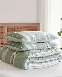 Levtex Pickford Dotted Stripe 3-Pc. Duvet Cover Set, Full/Queen