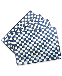 Mackenzie-Childs Royal Check Cork Back Placemats, Set of 4