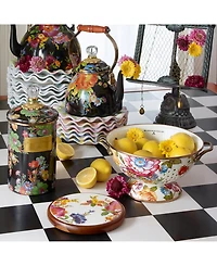 Mackenzie-Childs White Flower Market Large Colander