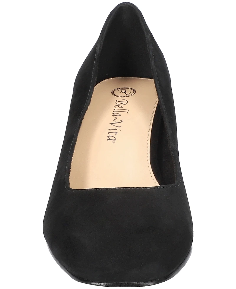 Bella Vita Jillian Women's Block Heel Square Toe Pumps