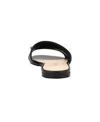 Guess Women's Hammi One Band with Logo and Hardware Flat Sandals