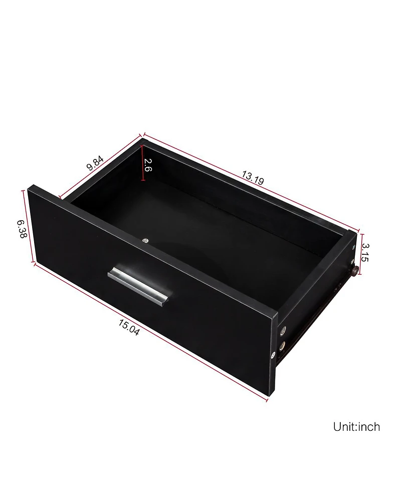 Simplie Fun Modern Simple Hair Desk, Multi-Layer Storage, Large Storage Space