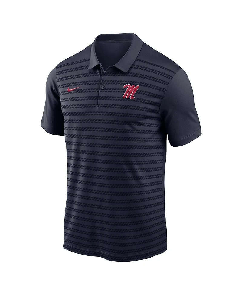 Nike Men's Navy Ole Miss Rebels 2024 Sideline Victory Coaches Performance Polo