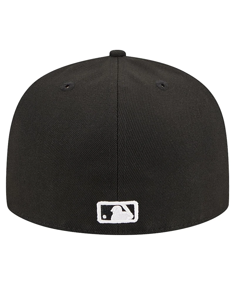 New Era Men's Black Arizona Diamondbacks Logo 59FIFTY Fitted Hat