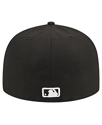 New Era Men's Black Arizona Diamondbacks Logo 59FIFTY Fitted Hat