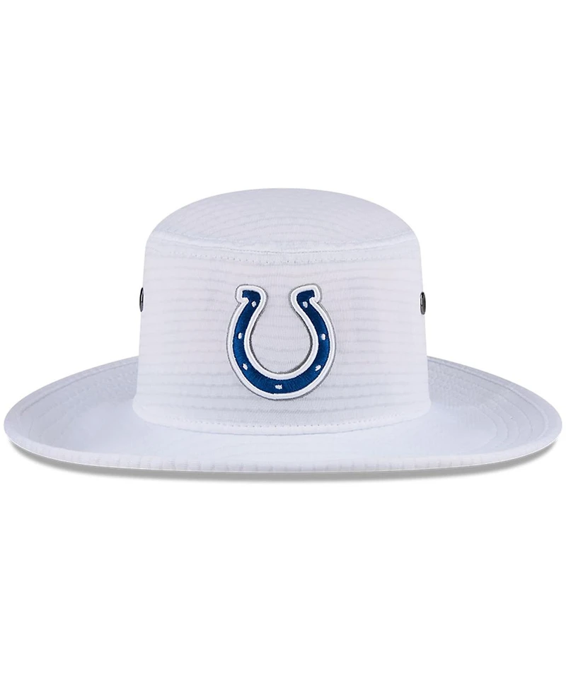 New Era Men's White Indianapolis Colts 2024 Nfl Training Camp Panama Bucket Hat