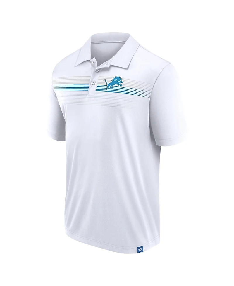 Fanatics Men's White Detroit Lions Big Tall Sublimated Polo