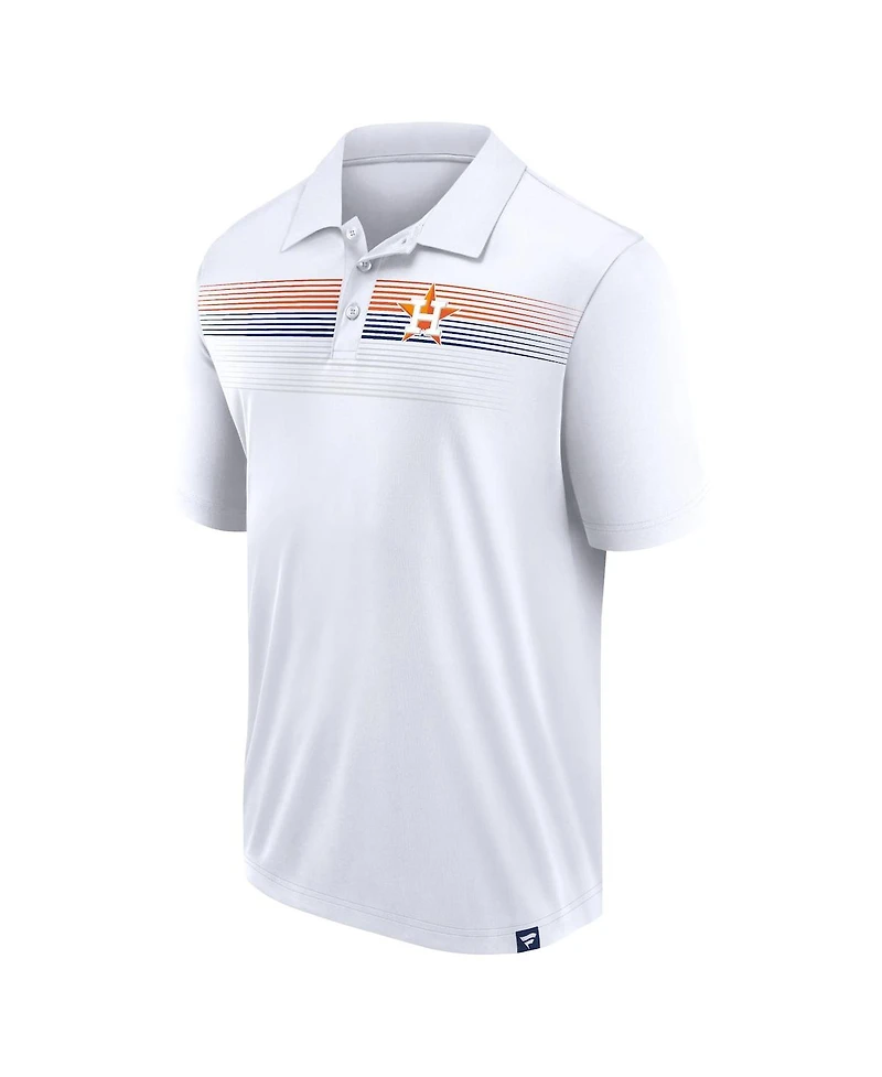 Fanatics Men's White Houston Astros Big Tall Victory For Us Interlock Polo Shirt