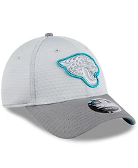 New Era Men's Gray Jacksonville Jaguars 2024 Nfl Training Camp 9FORTY Adjustable Hat