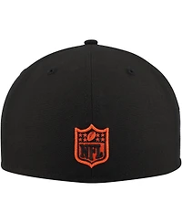 New Era Men's Black Cincinnati Bengals Checkered Undervisor 59FIFTY Fitted Hat