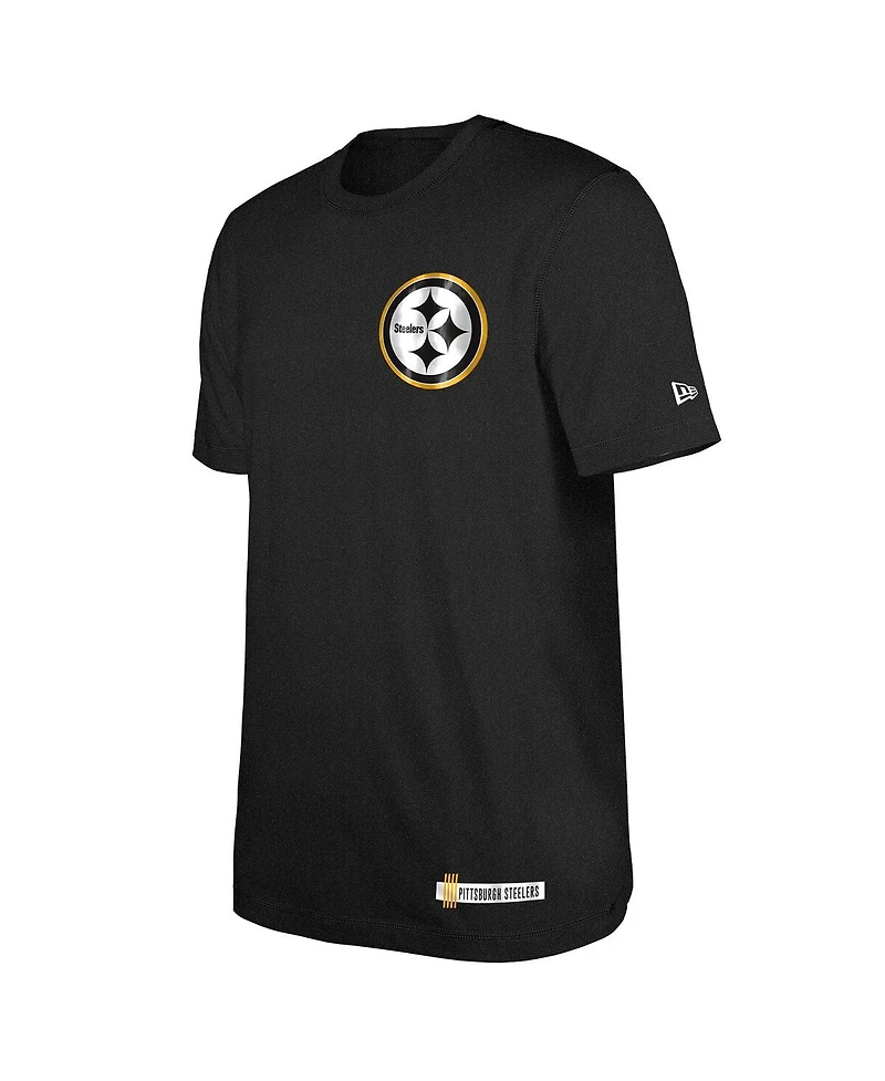 New Era Men's Black Pittsburgh Steelers 2024 Nfl Training Camp T-Shirt