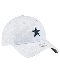 New Era Women's Silver Dallas Cowboys Smiley 9TWENTY Adjustable Hat