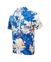 Freeze Max Men's Navy The Simpsons Peace Angels Button-Up Shirt